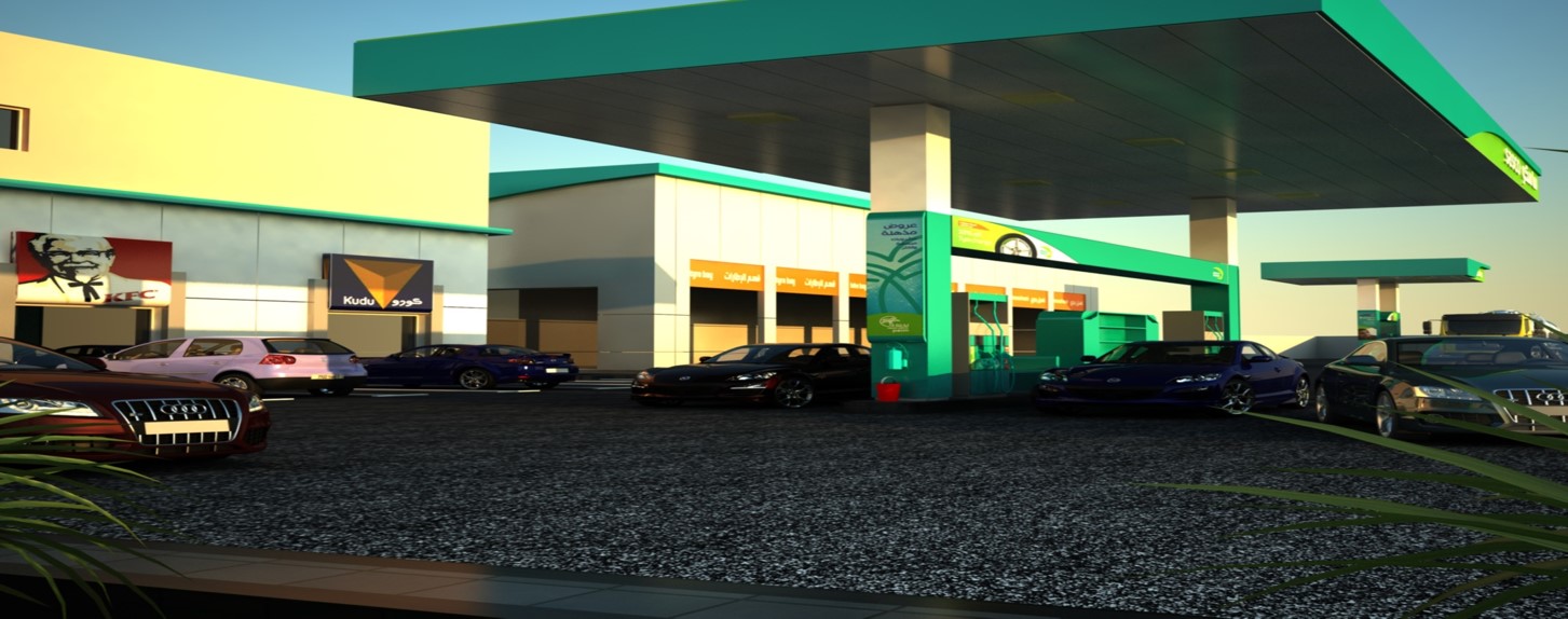 Airport gas station – inside King Fahd Airport – Jubail Exit